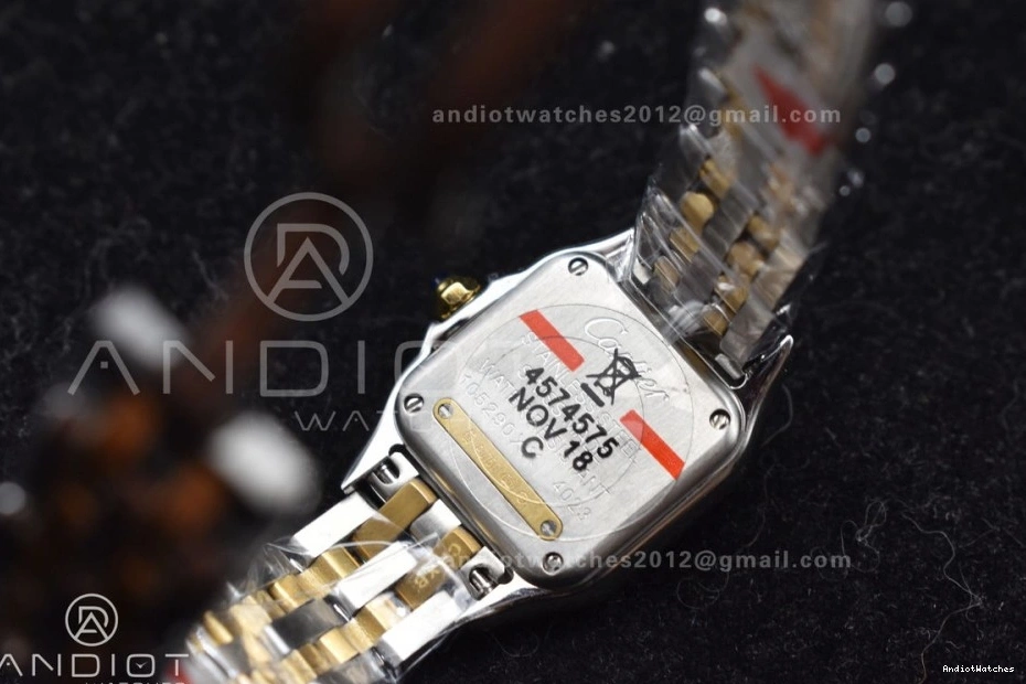 Ronda on Dial 1002 SS YG SS Quartz BVF Best Panthère UrbanChic YG 1:1 Bracelet White Edition 22mm 0314